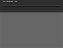Tablet Screenshot of certymadrid.com